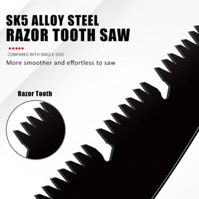 Folding Saw with Hard Teeth – Power Cutting On-the-Go