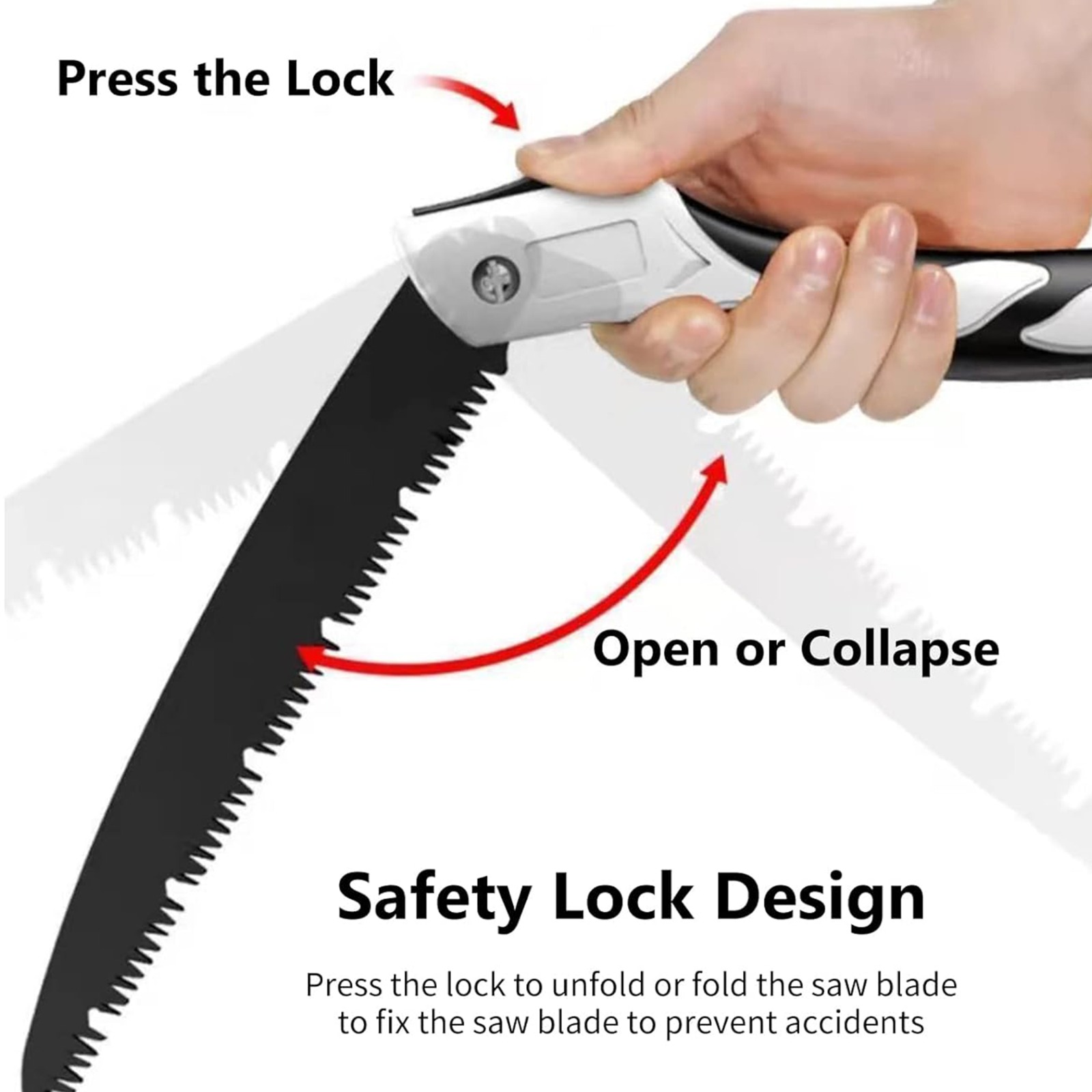 Folding Saw with Hard Teeth – Power Cutting On-the-Go - Image 3