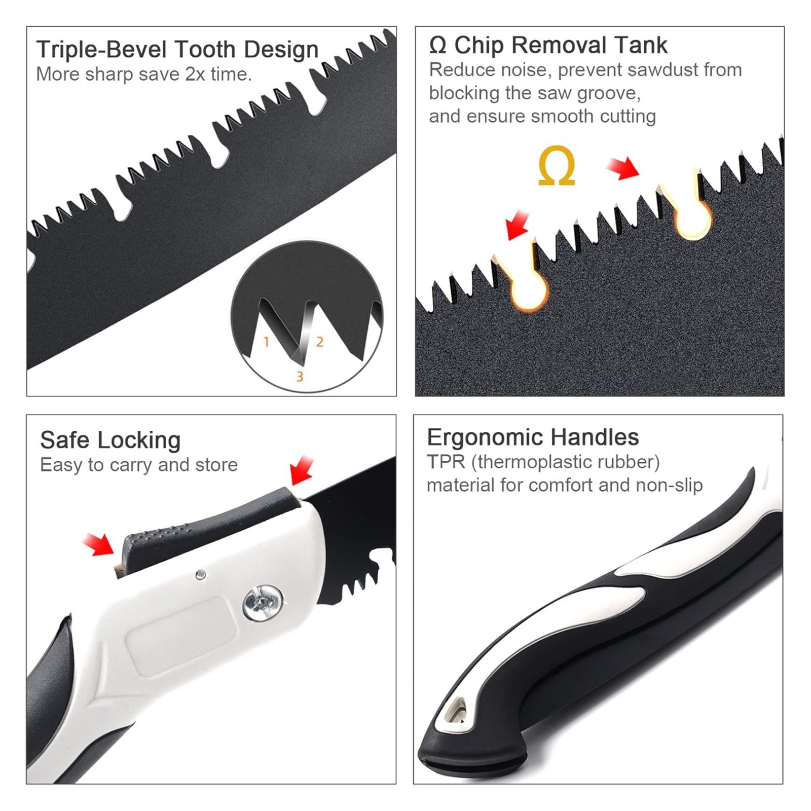 Folding Saw with Hard Teeth – Power Cutting On-the-Go - Image 5