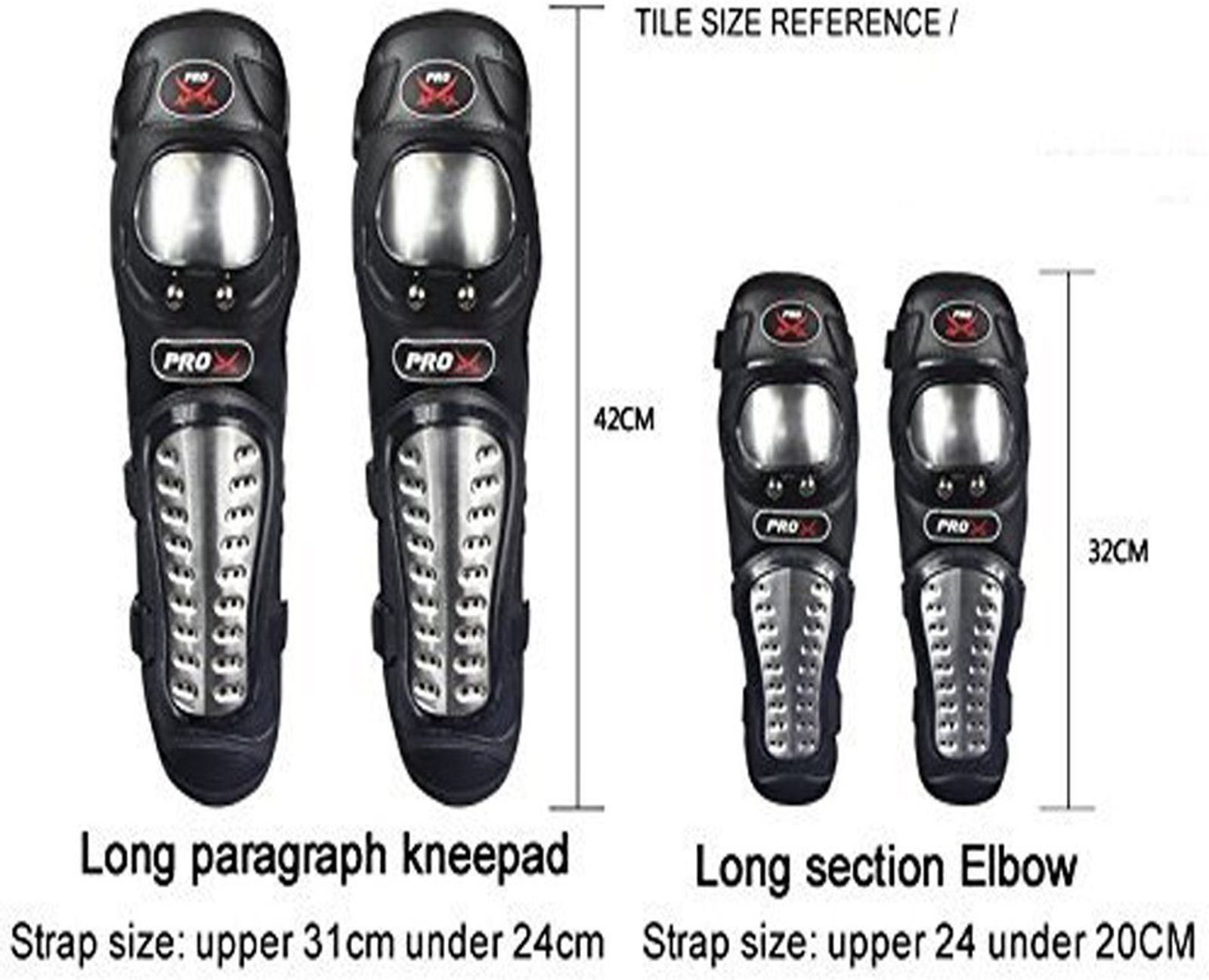 PRO X STEEL KNEE AND ELBOW GUARD - Image 2