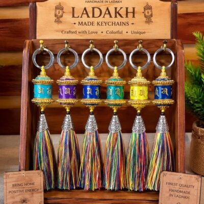 Ladakh Handmade Prayer Wheel Keychains