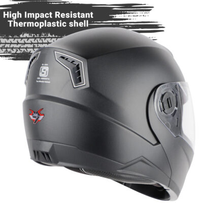 STEELBIRD SBA- 7 DASHING BLACK HELMET