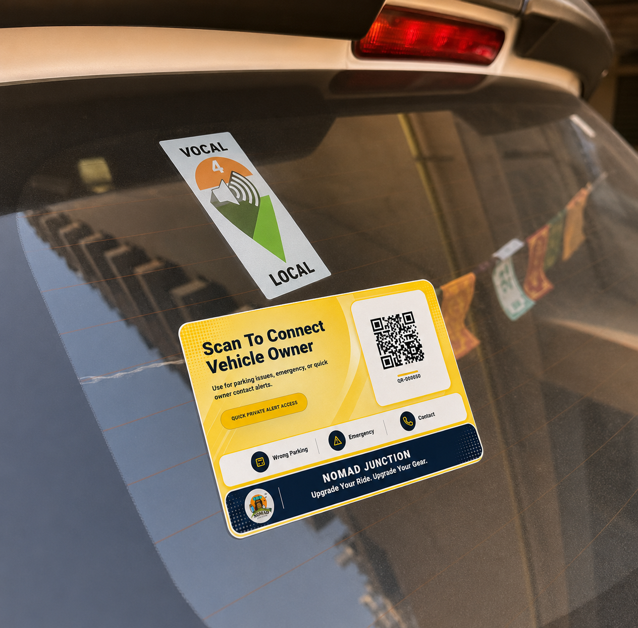 Vehicle QR Code Sticker for Car & Bike – Scan to Contact Owner | Privacy Protected | Emergency & Parking Alert | Waterproof - Image 2