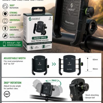 SADDLE BPH 2 UNIVERSAL BIKE PHONE HOLDER