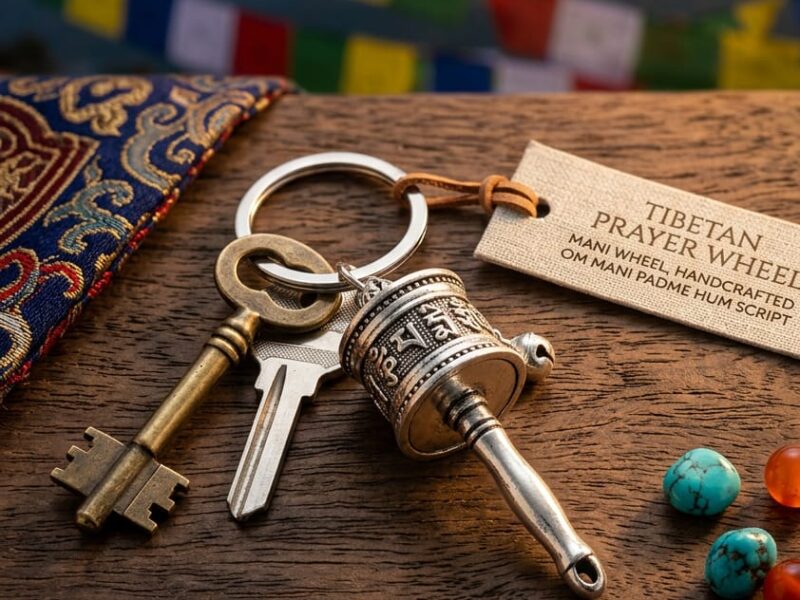Tibet Prayer Wheel Key Chain