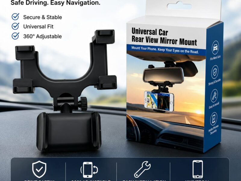 UNIVERSAL CAR REAR-VIEW MIRROR MOUNT