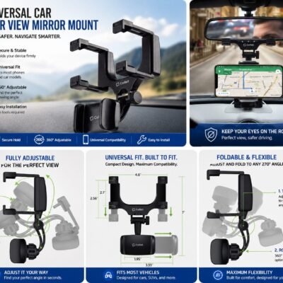 UNIVERSAL CAR REAR-VIEW MIRROR MOUNT