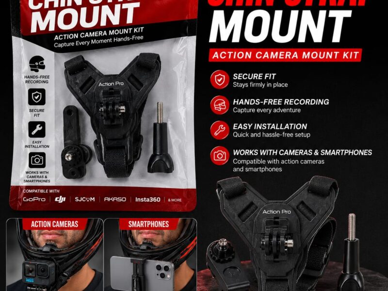 ACTION PRO HELMET CHIN MOUNT STRAP SET