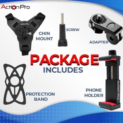ACTION PRO HELMET CHIN MOUNT STRAP SET