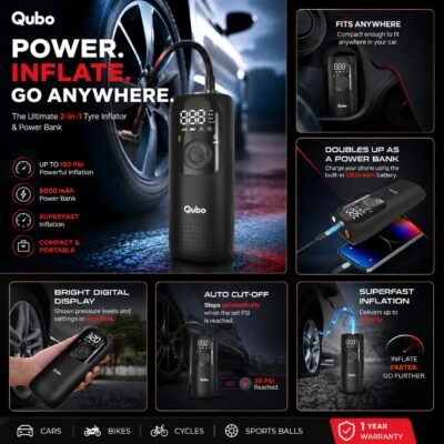 QUBO DIGITAL TYRE PRESSURE INFLATOR