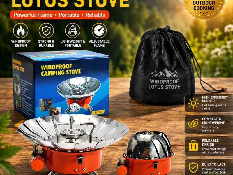 WINDPROOF LOTUS STOVE