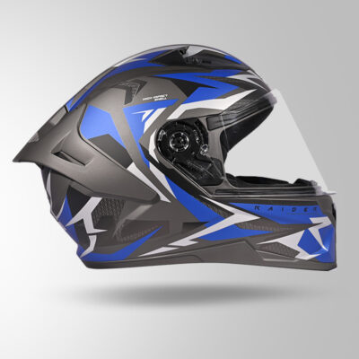 STUDDS RAIDER SCULPT D1 DECOR GLOSSY GREY & BLUE