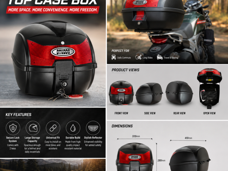 STUDDS TOP CASE B0X