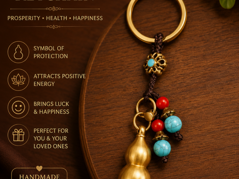 GOURD GOOD LUCK KEYCHAIN