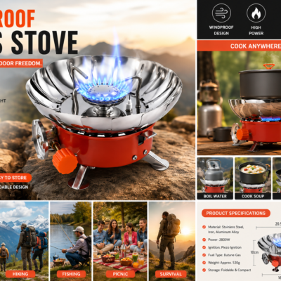 WINDPROOF LOTUS STOVE