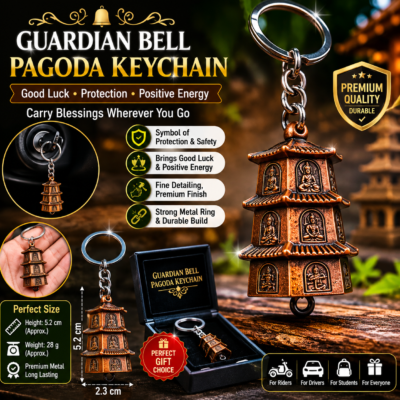 Guardian Bell Pagoda Keychain