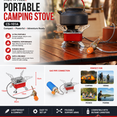 MOON HILL PORTABLE CAMPING STOVE (CS-101A)