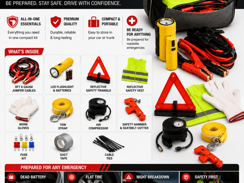 CAR EMERGENCY ROADSIDE ASSISTANCE KIT