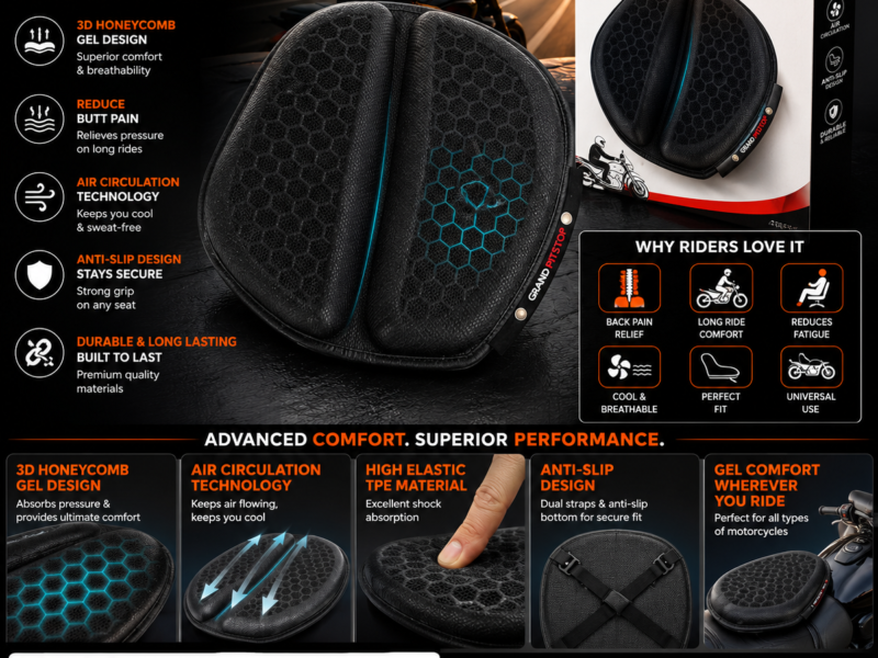 GRAND PITSTOP GEL AIR SEAT CUSHION