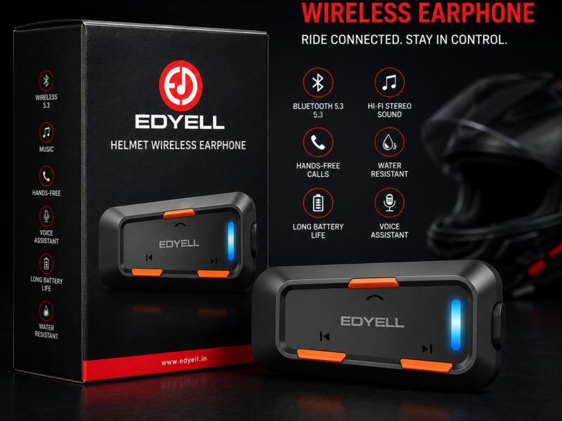 EDYELL-C1 HELMET WIRELESS EARPHONE