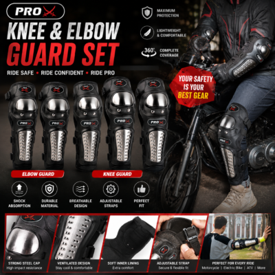 PRO-X ALLOY STAINLESS STEEL KNEE GUARD