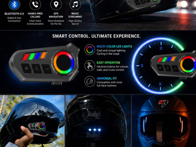 STEELBIRD SBA-20 BLUETOOTH HELMET