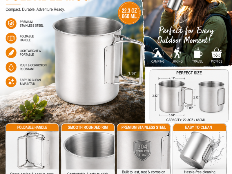 STAINLESS STEEL CAMPING MUG – Built for the Outdoors