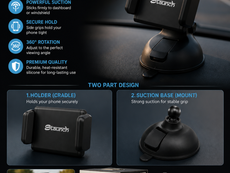 SILICON SUCKER MULTI SURFACE UNIVERSAL CAR MOUNT