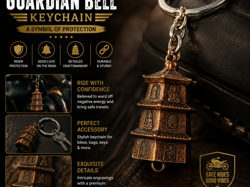 Guardian Bell Pagoda Keychain