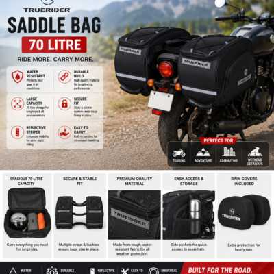 TRUE RIDER SADDLE BAGS 70 LITRE