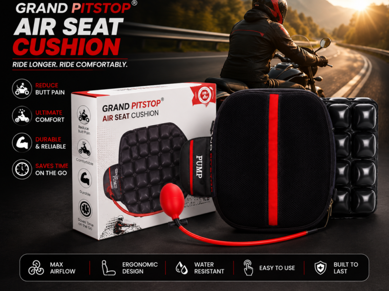 GRAND PITSTOP MOTORCYCLE AIR SEAT CUSHION