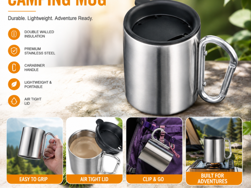 STAINLESS Steel THERMOS MUG WITH AIRTIGHT LID -250 ml