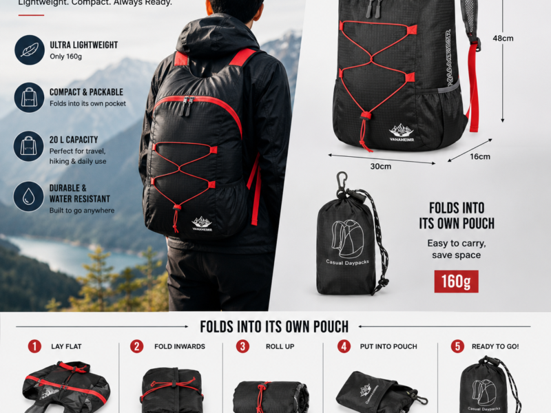 COMPACT BACKPACK TRAVEL 20 L