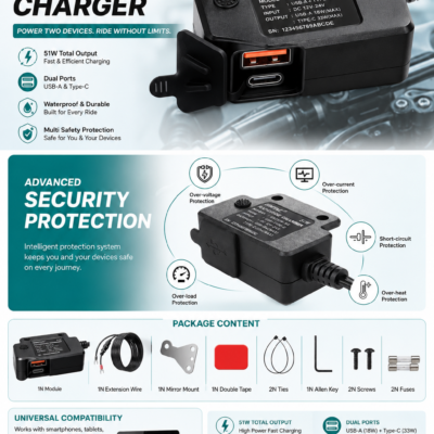 SIMTAC RAPIDRIDE DUO 51W CHARGER