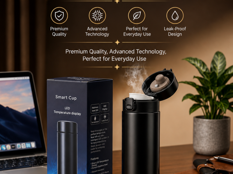 SMART TEMPERATURE DISPLAY WATER BOTTLE