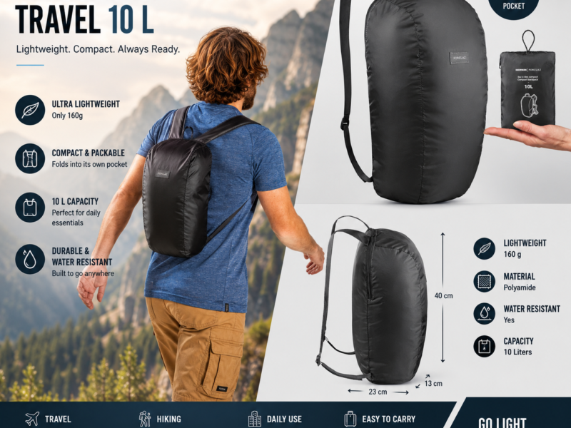 COMPACT BACKPACK TRAVEL 10 L