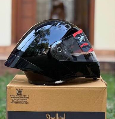 STEELBIRD SBA-20 ISS (GLOSSY AND MATT BLACK) HELMET