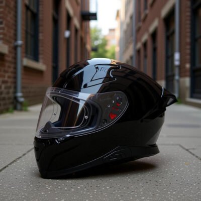 AXOR APEX FULL FACE DUAL VISOR GLOSSY AND MATT BLACK HELMET